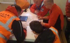 Trainees planning with team members on the A&SSAR Intake Weekend 2012