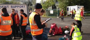 A&SSAR flood search and rescue teams prepare during Operation Coventina.